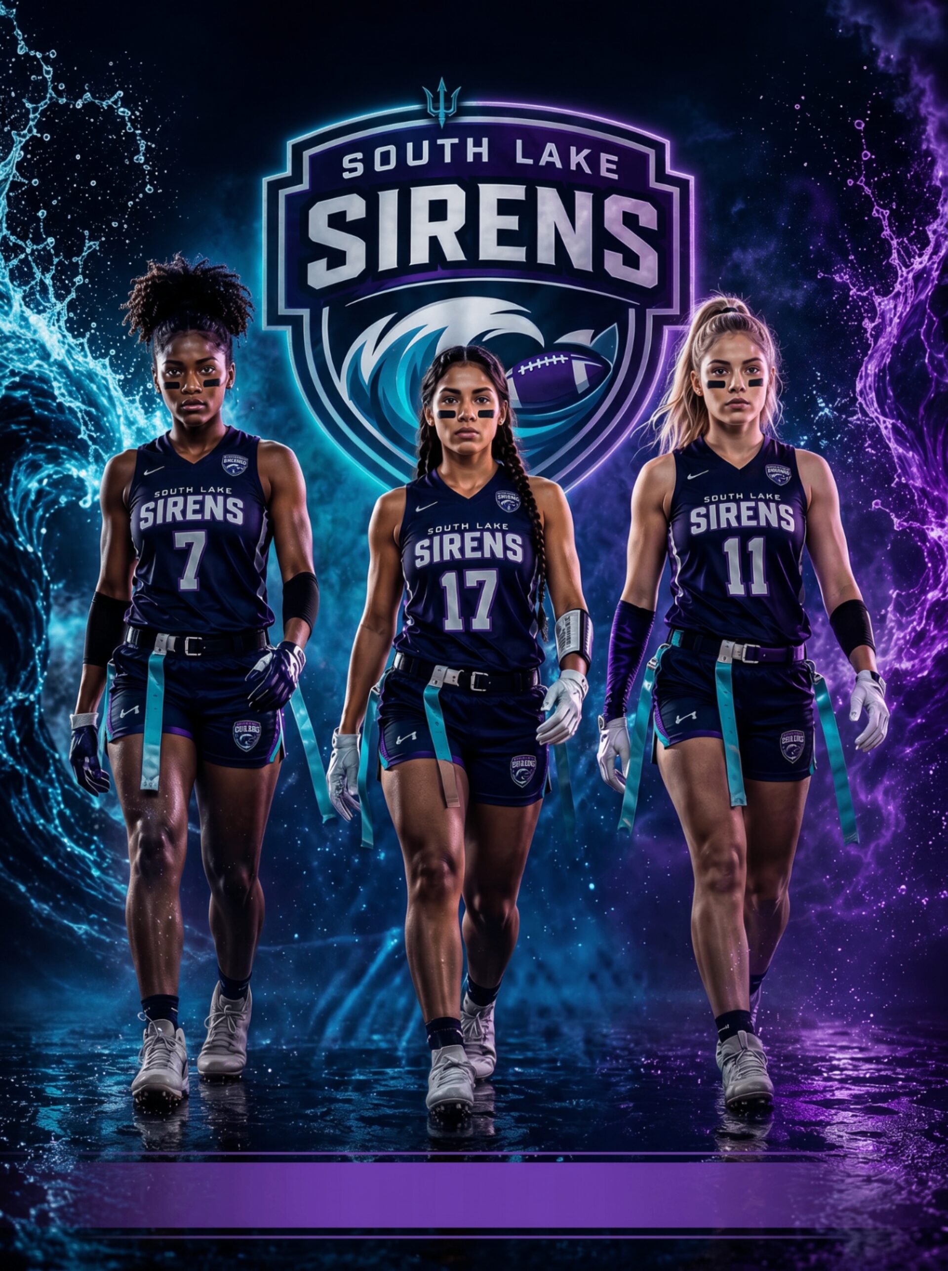 South Lake Sirens players walking out together in uniform